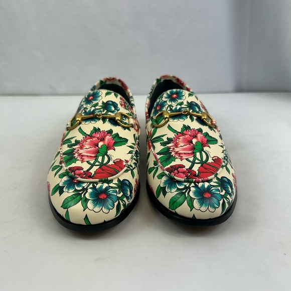 Gucci Horsebit printed leather loafers in Multicolor Sz US 8.5 - Picture 3 of 9